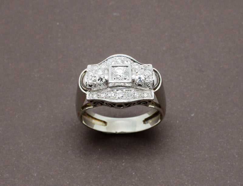 Bague Art Déco Diamants