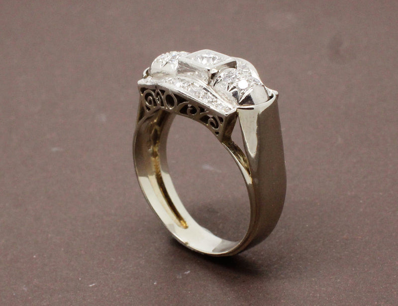 Bague Art Déco Diamants
