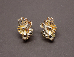 Boucles d'Oreilles Florales 1950
