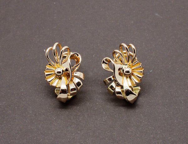 Boucles d'Oreilles Florales 1950