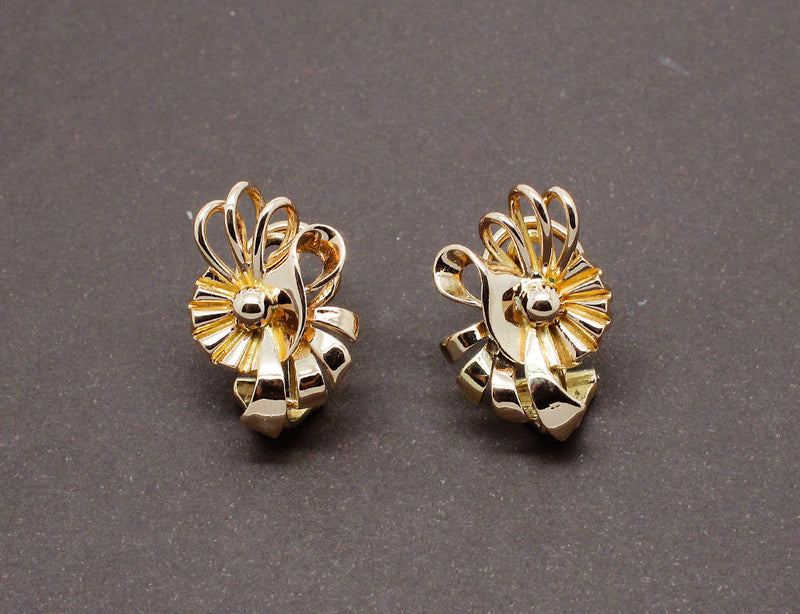 Boucles d'Oreilles Florales 1950
