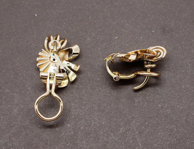 Boucles d'Oreilles Florales 1950