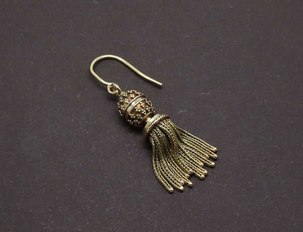 Boucles d'oreilles Pompons Or Jaune XIXe