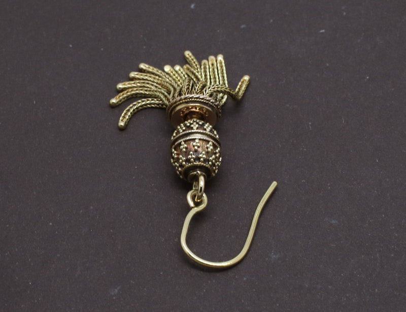 Boucles d'oreilles Pompons Or Jaune XIXe