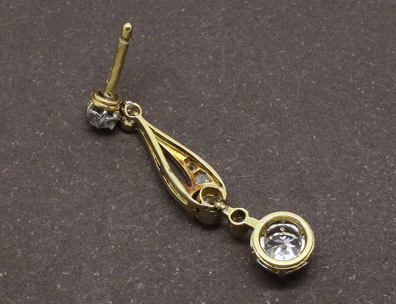 Boucles d'Oreilles Art Déco Diamants
