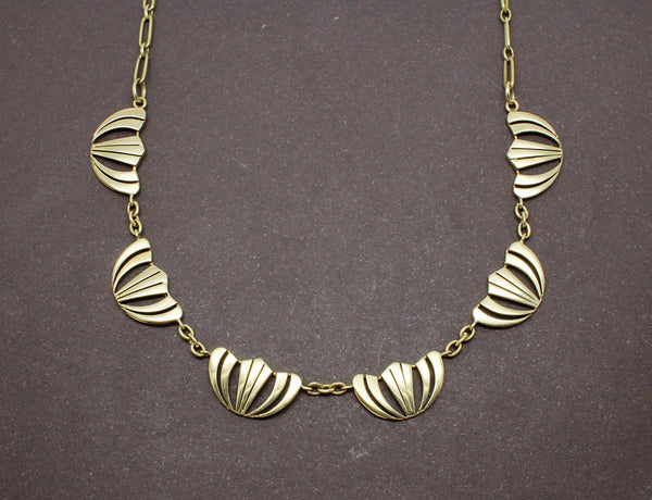 Collier Draperie Or Jaune