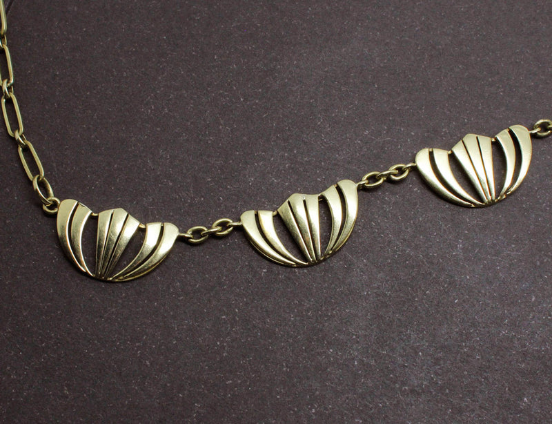 Collier Draperie Or Jaune