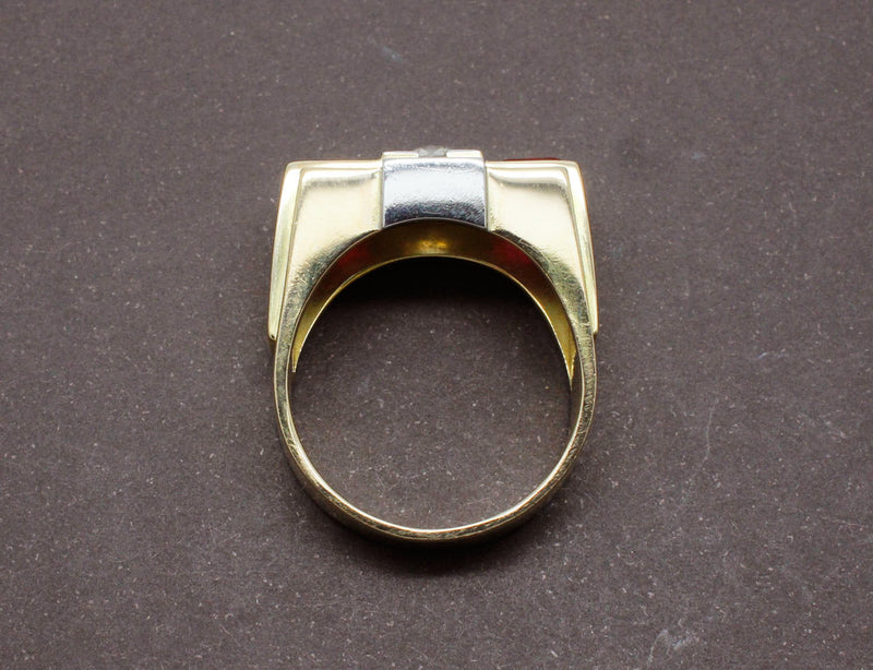 Bague Tank Diamant et Verneuils