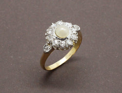 Bague Marguerite Perle et Diamants
