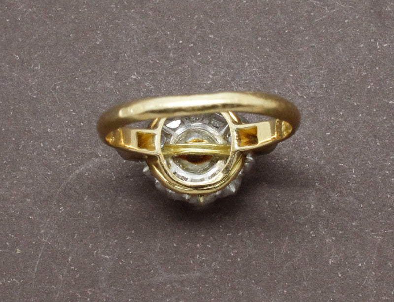 Bague Marguerite Perle et Diamants