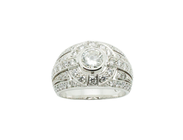 Bague Création Benoit Joaillier "Jonc Art Déco"
