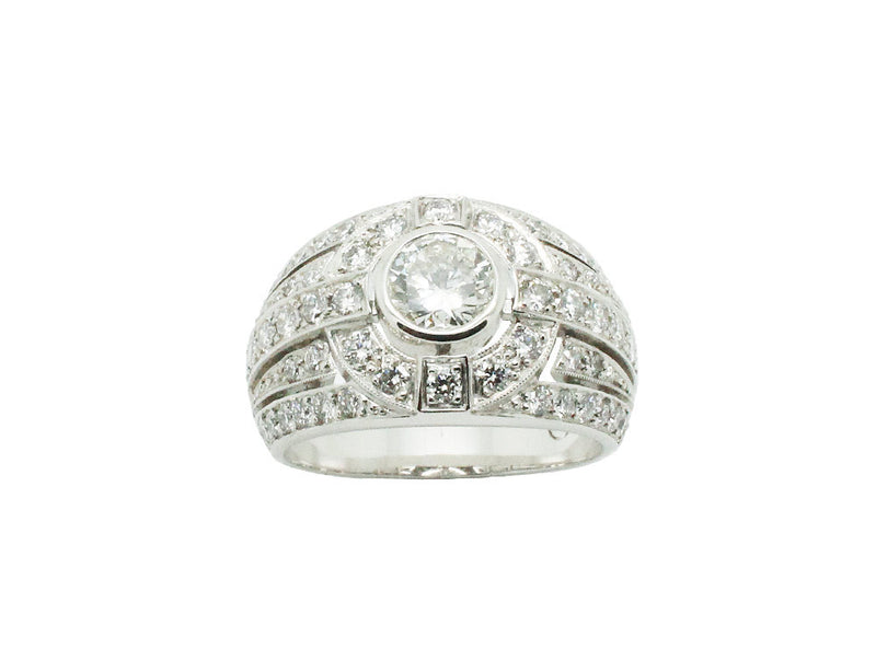 Bague Création Benoit Joaillier "Jonc Art Déco"