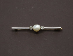 Broche Barette Perle Fine