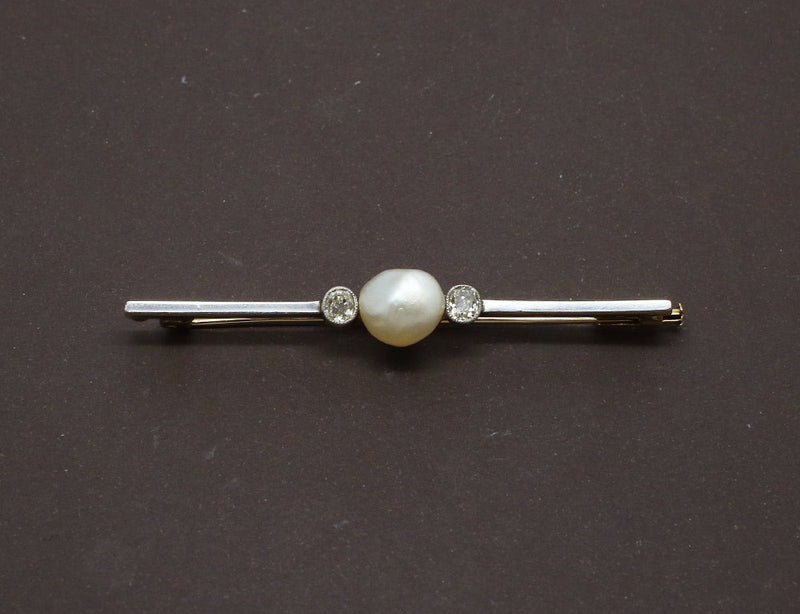 Broche Barette Perle Fine