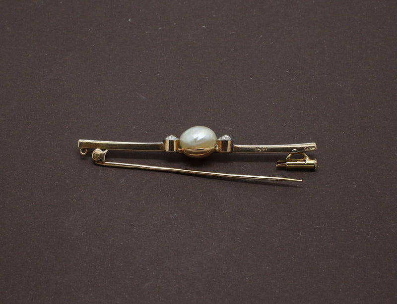 Broche Barette Perle Fine