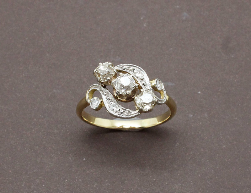 Bague 1900 Or et Diamants