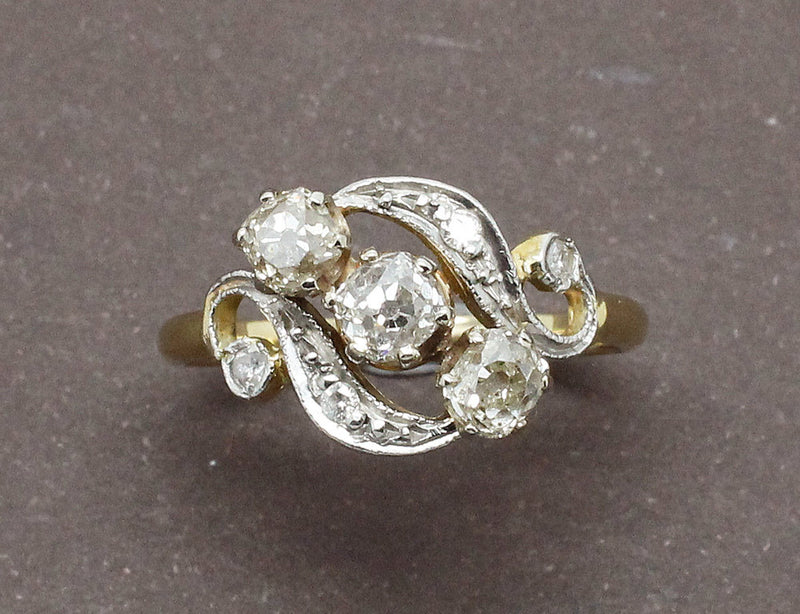 Bague 1900 Or et Diamants