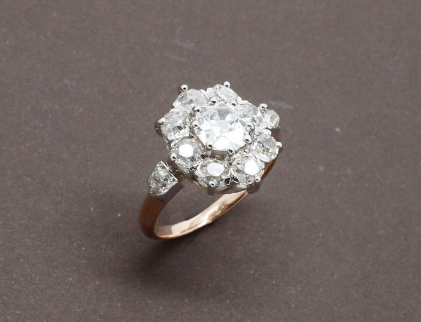 Marguerite Diamants Or Rose