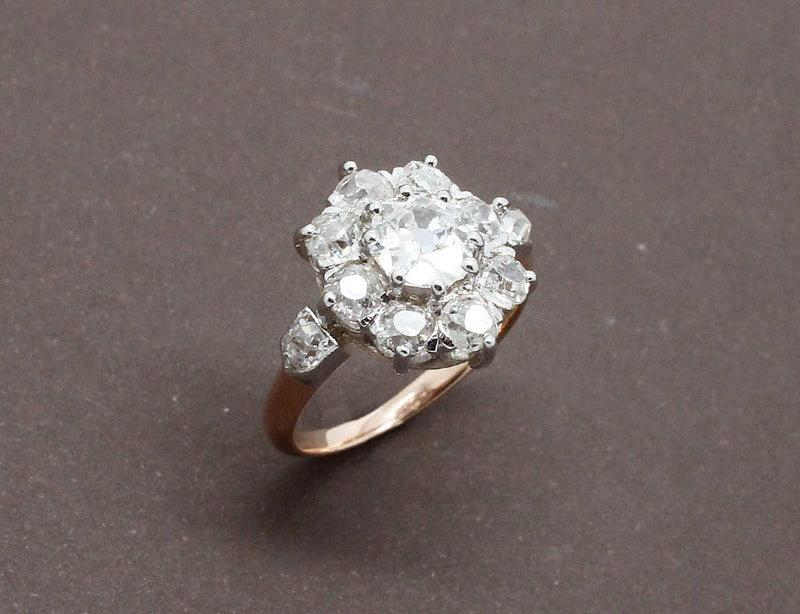 Marguerite Diamants Or Rose