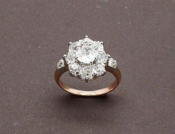 Marguerite Diamants Or Rose