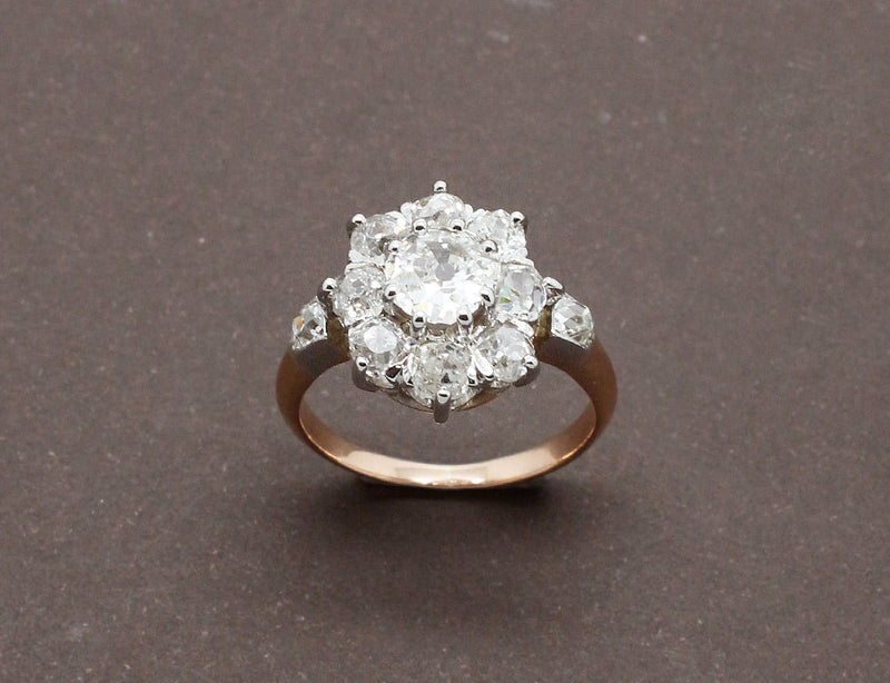 Marguerite Diamants Or Rose