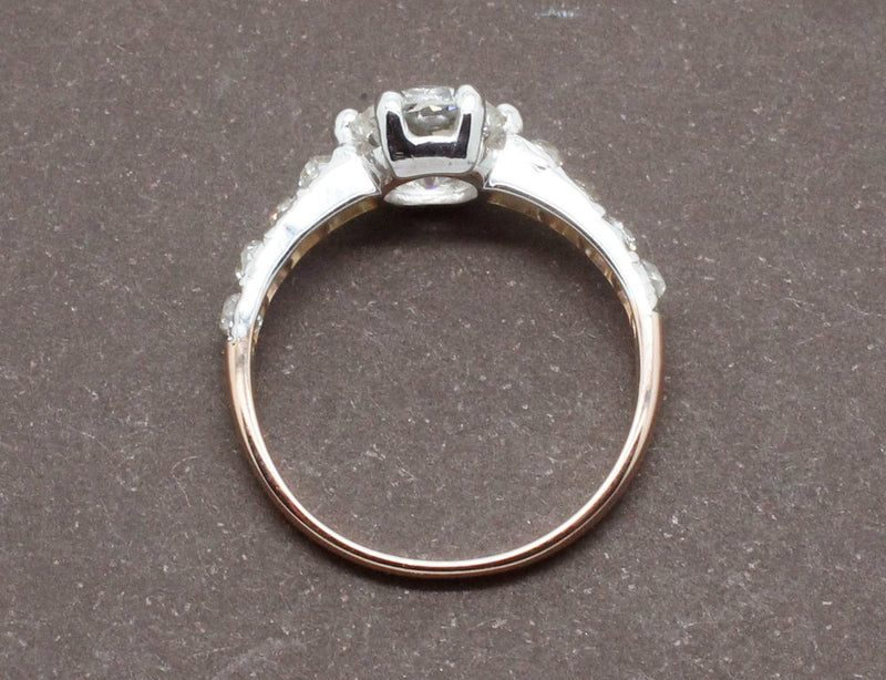 Solitaire Ancien Diamant Coussin