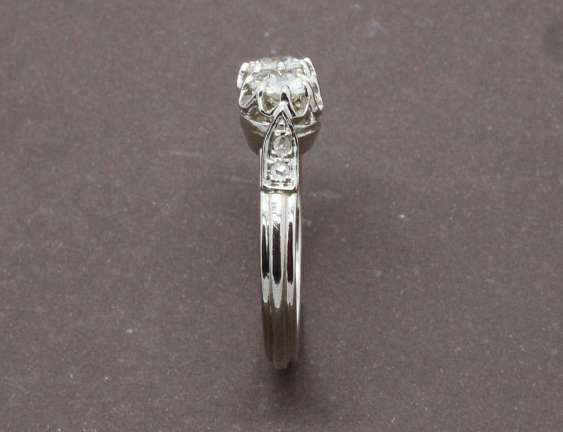 Bague Deux Diamants Platine