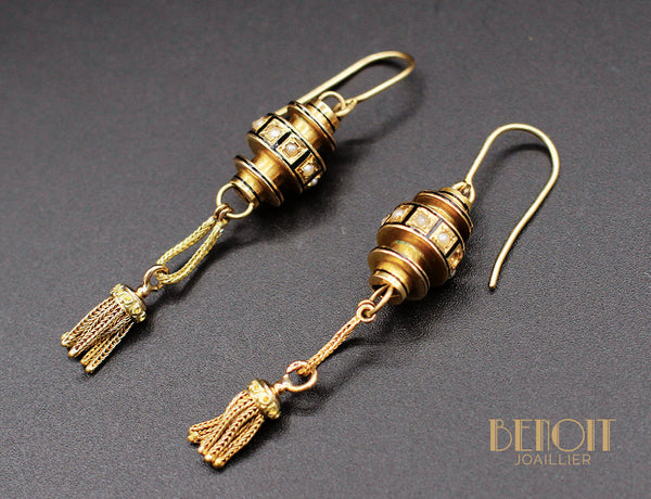 Boucles d'Oreilles "Les Recyclés" Pompons