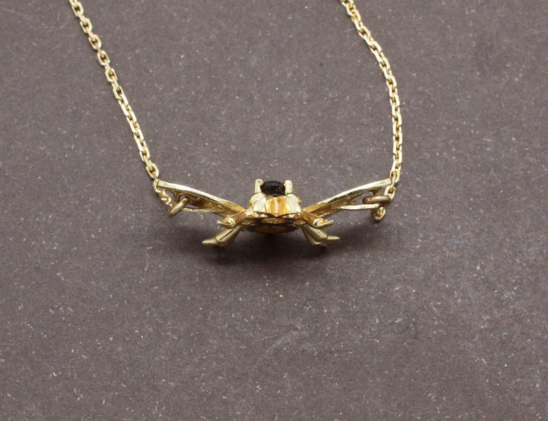 Pendentif Abeille Or et Saphir