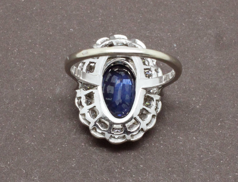 Bague Pompadour Saphir Diamants