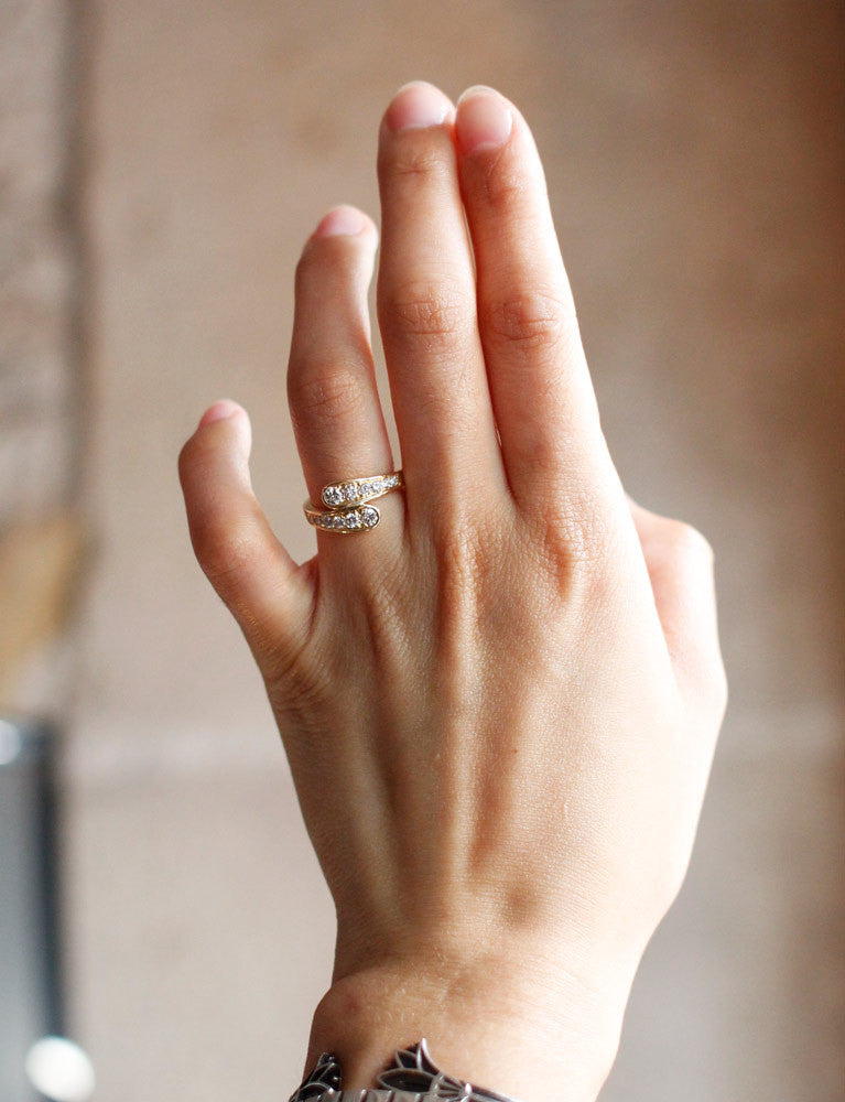Bague Or Jaune et Diamants