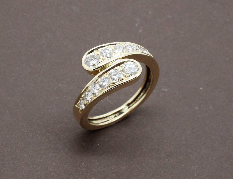 Bague Or Jaune et Diamants