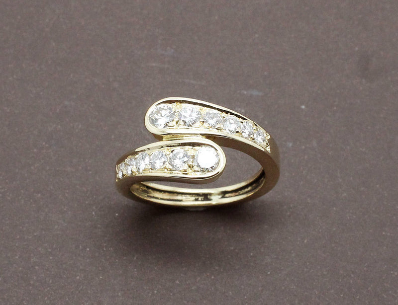 Bague Or Jaune et Diamants