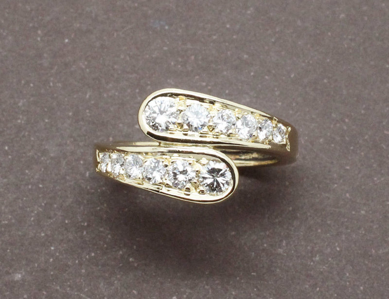 Bague Or Jaune et Diamants