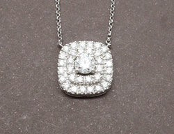 Pendentif Or Blanc et Diamants