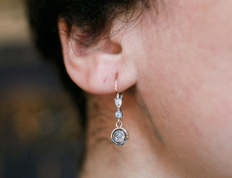 Boucles Dormeuses Anciennes Diamants