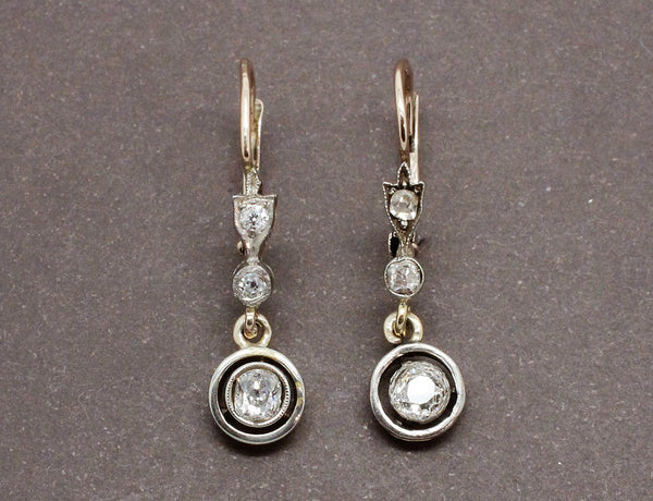 Boucles Dormeuses Anciennes Diamants