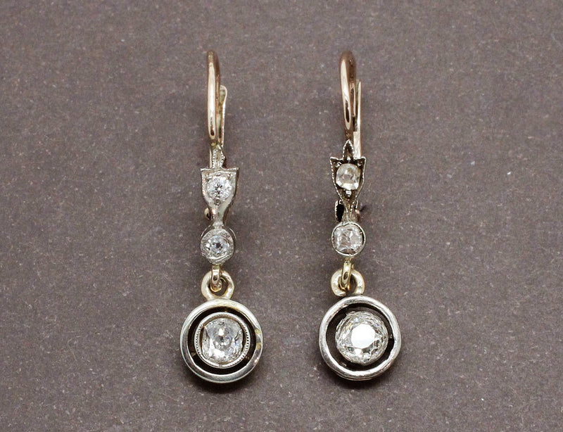Boucles Dormeuses Anciennes Diamants