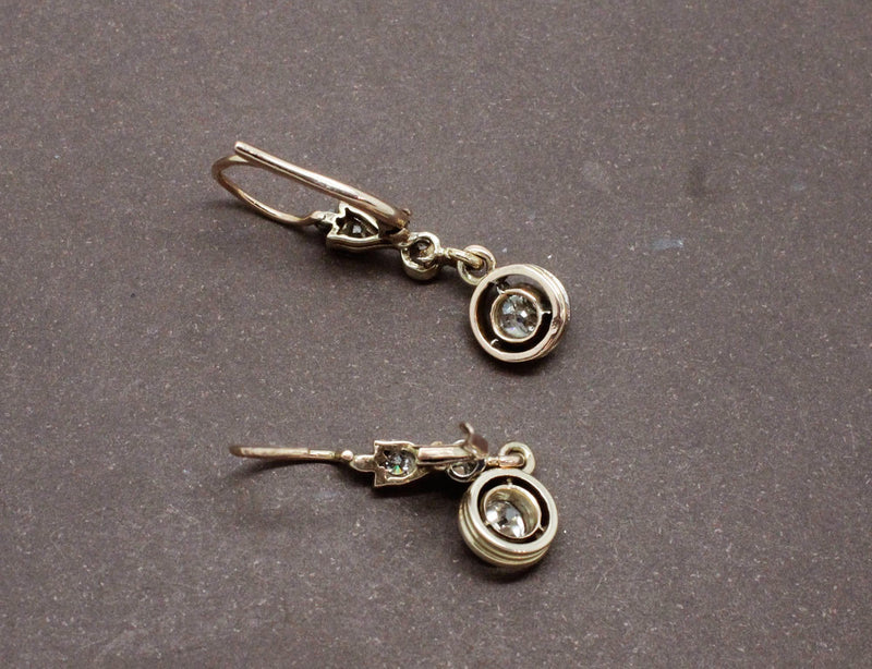Boucles Dormeuses Anciennes Diamants