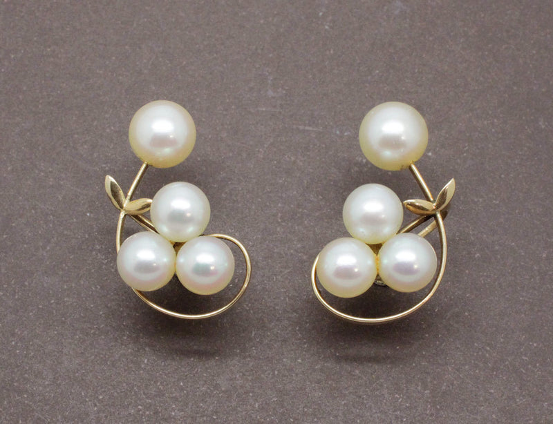 Boucles d'Oreilles Or et Perles
