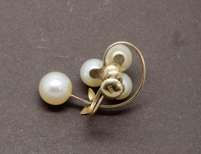 Boucles d'Oreilles Or et Perles