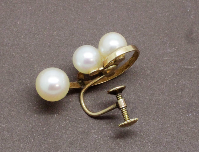 Boucles d'Oreilles Or et Perles
