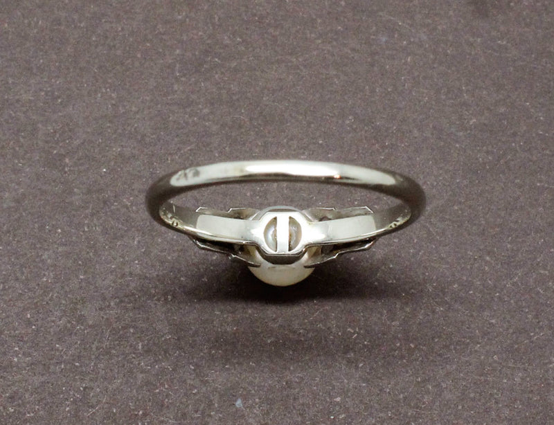 Bague Art Déco Perle et Diamants
