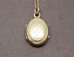 Pendentif Porte Photo Ancien Or