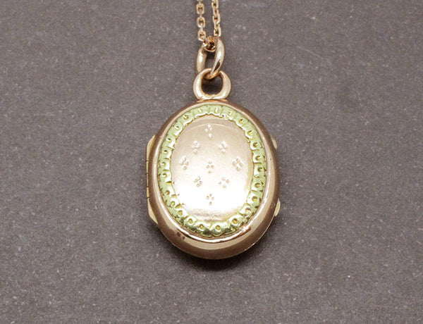 Pendentif Porte Photo Ancien Or