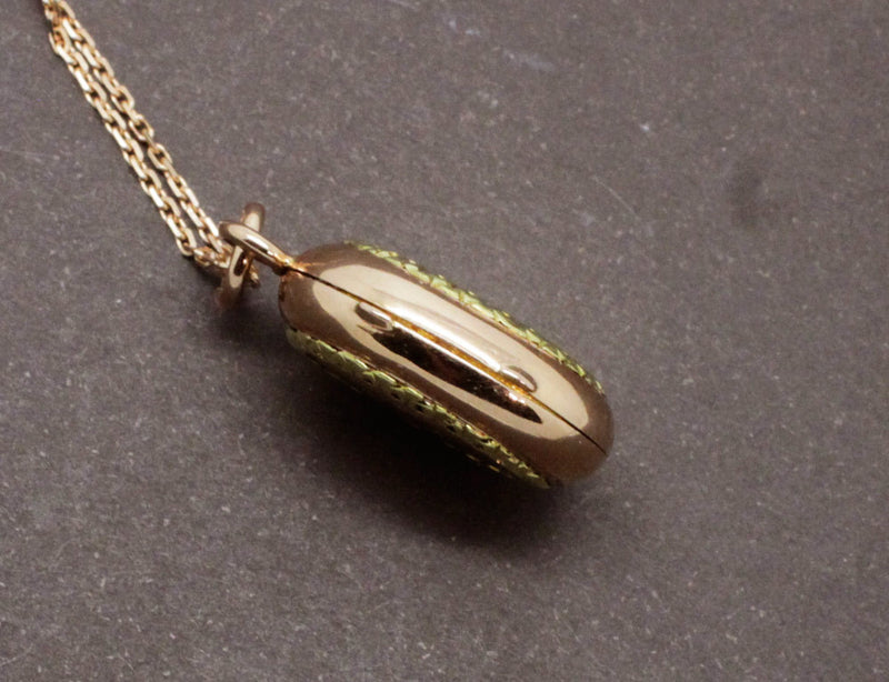 Pendentif Porte Photo Ancien Or