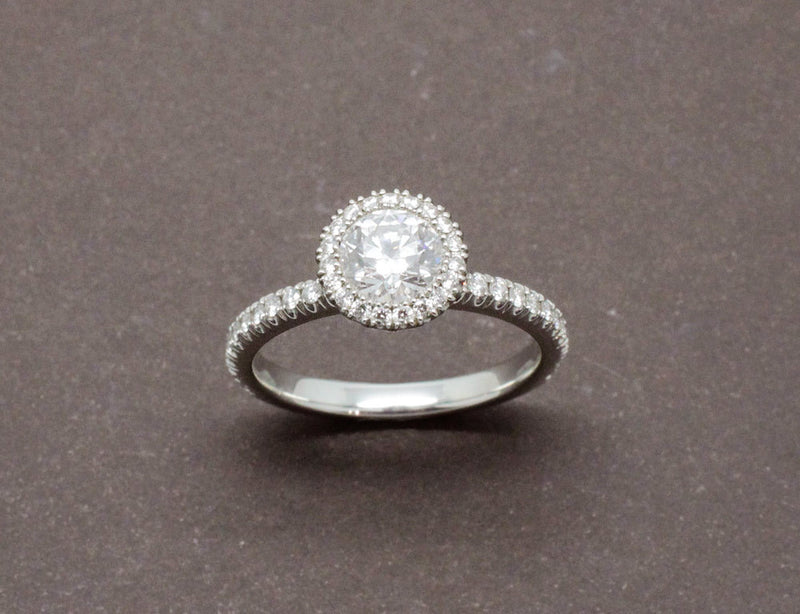 Solitaire "Aura" De Beers Platine Diamants