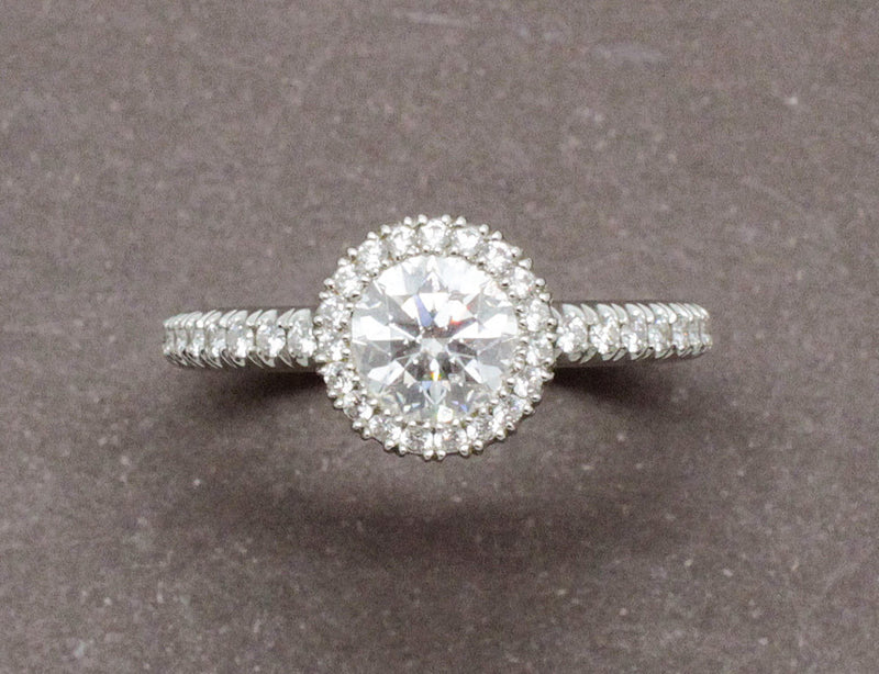 Solitaire "Aura" De Beers Platine Diamants