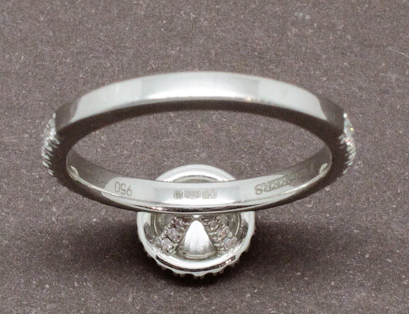 Solitaire "Aura" De Beers Platine Diamants