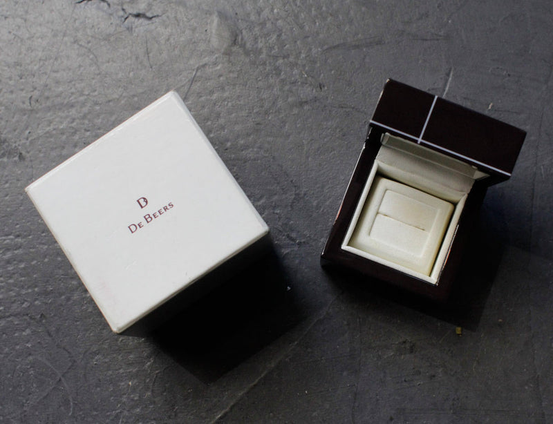 Solitaire "Aura" De Beers Platine Diamants